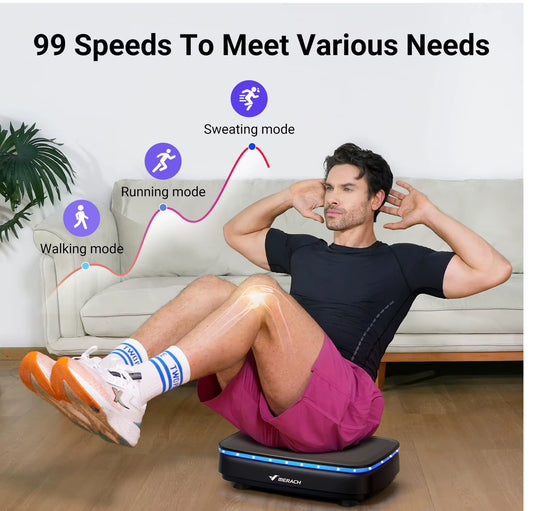 Vibration Plate Exercise Machine with Light Whole Body Workout Power Vibrate Platform Vibration Plate Lymphatic Drainage