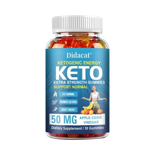 Keto + Apple Cider Vinegar Gummies, Help Boost Metabolism, Cleansing - Detoxification, Suitable for Men and Women