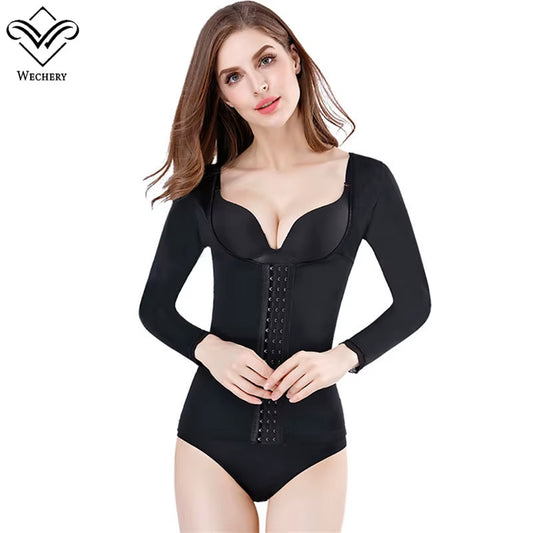 Women Posture Correct Body Shaper Flat Belly Slimming Shapewear Arm Shapers Tops plus Size Women Sexy Shape Wear