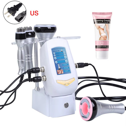 4 IN1 40K Cavitation Machine Vacuum Body Slimming Fitness Fat Burning Loss Device Body Shaping Massage Machine RF Body