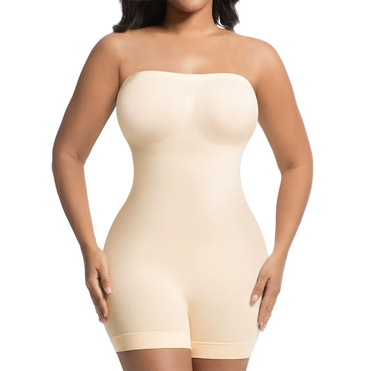 Women Strapless Shapewear Bodysuits Tummy Control Butt Lifter Body Shaper Waist Trainer Sculpting Underwear Shape Wear