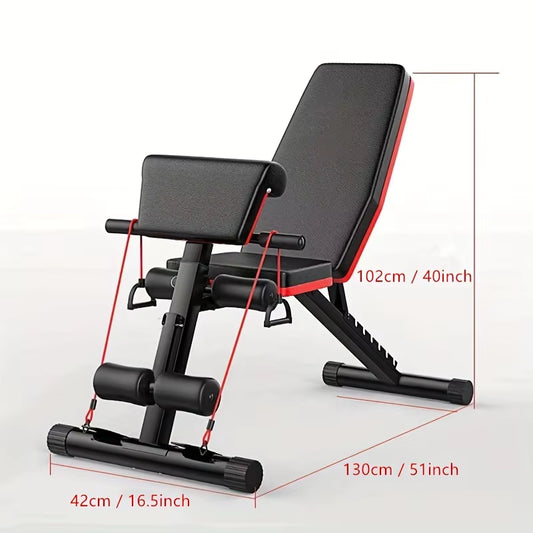 Folding Weight Bench Tilting Weight Bench Multifunctional Bodybuilding for Full Training Fitness Machine Men'S Home Gym