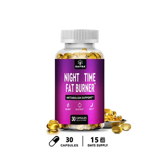 Nighttime Fat Burner - Carb Blocker, Metabolism, Fat Burning Supplement