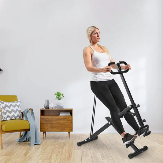 Squat Machine for Home Foldable Squat Fitness Machine Adjustable Resistance Abdomen Exerciser Home Exercise Equipment for Body